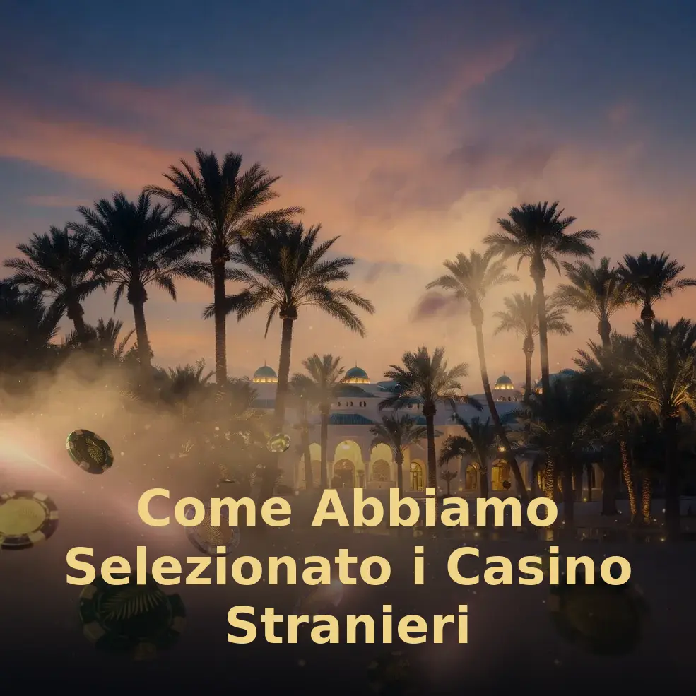 Come Abbiamo Selezionato i Casino Stranieri